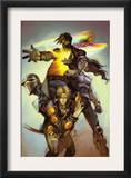 Runaways 3 Cover: Ricochet, Darkhawk, Turbo, Lightspeed, Chamber and Excelsior Prints by Adrian Alphona