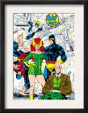 X-Men 1 Pin-up Group: Blast From The Past, Original X-Men Print by Jim Lee