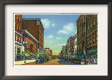 Davenport, Iowa, Eastern View down Second Street Prints