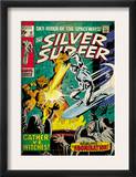 Marvel Comics Retro: Silver Surfer Comic Book Cover 12, Fighting the Abomination (aged) Prints