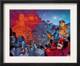 X-Men: The End 4 Group: Titan and Cyclops Fighting Print by Sean Chen