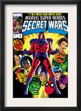 Secret Wars 2 Cover: Magneto, Hulk, Spider-Man, Thing, Iron Man and Thor Print by Mike Zeck