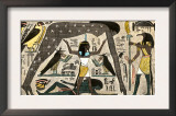 Ancient Egyptian Deities Shu Separating Sibu and Nuit Posters