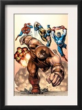 Marvel Two-In-One 7 Cover: Juggernaut, Wolverine, Captain America, Spider-Man and Iron Man Prints by Sean Chen