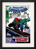 Amazing Spider-Man 90 Cover: Spider-Man and Captain Stacy Fighting Art by Gil Kane