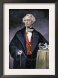 Samuel Morse with His Invention, the Telegraph Prints