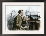 Professor J. J. Thomson in His Laboratory Print