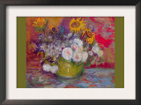 Still-Life with Roses and Sunflowers Poster by Vincent van Gogh