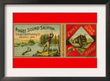 Puget Sound Salmon Can Label Prints