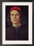 Portrait of a Young Man with Red Cap Posters by Sandro Botticelli