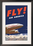 50's Fly Air America Constellation Poster Prints
