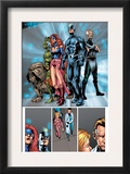Marvel Knights 4 20 Group: Black Bolt, Medusa, Lockjaw, Triton, Karnak and Inhumans Art by Valentine De Landro