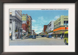 Davenport, Iowa, Western View down Second Street Print