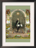 Symbols Masonic - Washington As a Master Mason Poster