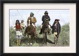Geronimo and Natchez on Horseback during the Apache Wars, c.1886 Print