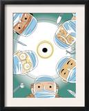Surgical Patient's View of Five Doctors Print