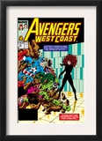 Avengers West Coast 47 Cover: Scarlet Witch, Captain America and She-Hulk Prints by John Byrne