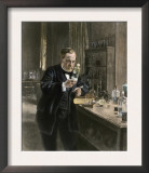 Louis Pasteur in His Laboratory Print