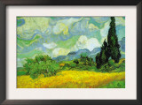 Cypresses Art by Vincent van Gogh