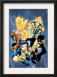 New Mutants 13 Cover: Sunspot, Wolfsbane, Cannonball, Karma, Wind Dancer and New Mutants Poster by Randy Green