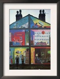 Panted House Wall Print