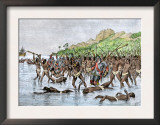 Death of Magellan on the Island of Mactan, Philippines Posters
