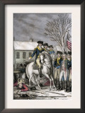 Hessian Commander Rahl Mortally Wounded during the American Attack on Trenton, c.1776 Posters