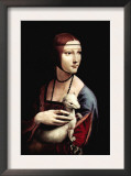 Portrait of a Lady with An Ermine Prints by Leonardo da Vinci 