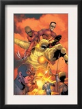Ultimates Annual 1 Group: Goliath, Hawkeye, Wasp, Captain America and Ultimates Charging Poster by Steve Dillon