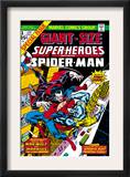 Giant-Size Super-Heroes 1 Cover: Spider-Man, Morbius and Man-Wolf Fighting Poster by Gil Kane