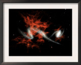This Artist's Concept Illustrates One Possible Answer to the Puzzle of the Giant Galactic Blobs Prints by Stocktrek Images 