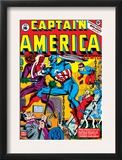 Captain America 16 Cover: Captain America, Red Skull and Bucky Fighting Prints by Al Avison