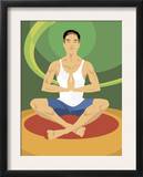 Man Doing Yoga Prints
