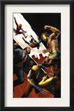 Incredible Hercules 139 Cover: Hercules, Wolverine and Spider-Man Prints by Michael Bierek