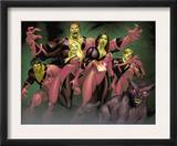 New Mutants 7 Group: Jetstream, Roulette, Beef, Tarot, Catseye and Bevatron Prints by Diogenes Neves