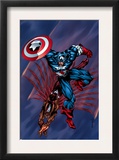 Captain America & The Falcon 4 Cover: Captain America and Falcon Prints by Bart Sears