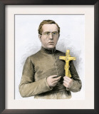 Father Damien, Missionary to the Leper Colony in Hawaii, 1800s Posters