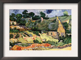Shelters In Cordeville Prints by Vincent van Gogh