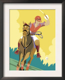 A Caucasian Young Adult Male Playing Polo Prints