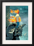 Human Torch 9 Cover: Human Torch Fighting Prints by Scottie Young