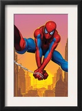 Spider-Man Swinging In the City Print