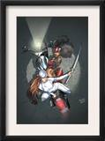 Daughters Of The Dragon 3 Cover: Misty Knight, Wing and Colleen Charging Art by Khari Evans