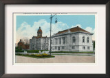 Davenport, Iowa, Augustana College, Exterior View of the Denkmann Memorial Library Prints