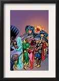 Avengers: Vision And The Scarlet Cover: Vision, Scarlet Witch, Thor, Iron Man and Dormammu Prints by Gil Kane