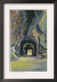 Black Hills, South Dakota - Iron Mountain Road to Mt. Rushmore, View of Twin Tunnels, c.1935 Print
