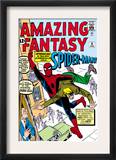 Amazing Fantasy 15 Cover: Spider-Man Swinging Posters by Steve Ditko