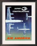 Fly Air America Super G Constellation Posters
