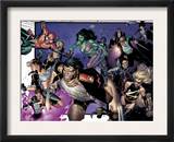House Of M 6 Group: Wolverine, She-Hulk, Spider-Man and Warbird Print by Olivier Coipel
