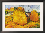 Haystacks In Provence Art by Vincent van Gogh