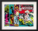 Marvel Comics Presents 4 Cover: Wolverine, Razorfist, Marvel Babies and Spider-Man Fighting Art by John Buscema